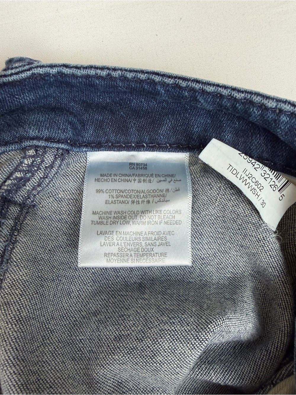 BCBGMaxAzria Dark Blue Moto Skinny Jeans Cyber-Y2K Tactical Jeans size 30 - Picture 10 of 13